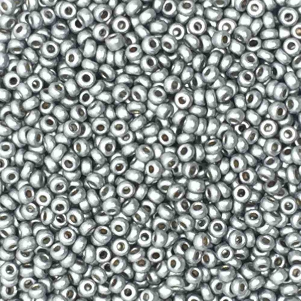 Seed beads 12/0, sølv, 10 gram