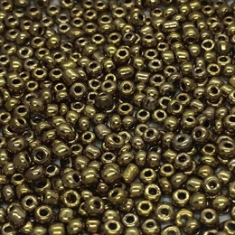 Seed beads 11/0, mørk kobber, 10 gram
