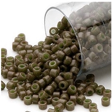 Seed beads, Delica 11/0 oliven 7,5 gram. DB0657V