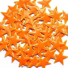 Emalje, stjerne 17 mm lys orange 1 par