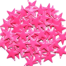 Emalje, stjerne 17 mm pink 1 par