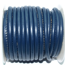 Randsyet nappa, mørke blå, 6 mm. 20 cm.