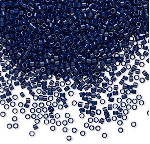Seed beads, Delica 11/0, Duracoat mørk marineblå