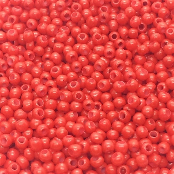 Seed beads 12/0, flot rød,10 gram
