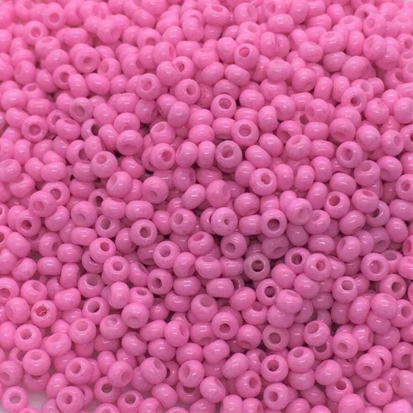 Seed beads 12/0, lyserød, 10 gram