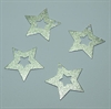 Stardust stjerne vedhæng, 25 x 25 mm sf, 4 stk